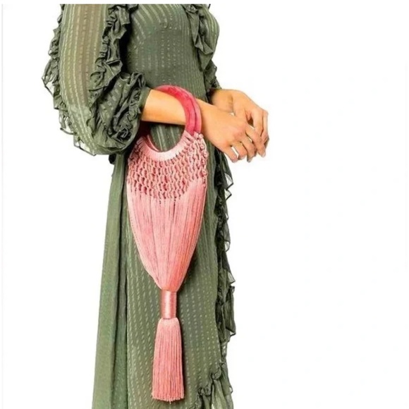 New Cult Gaia Small Angleou Woven Bag - Picture 2 of 4